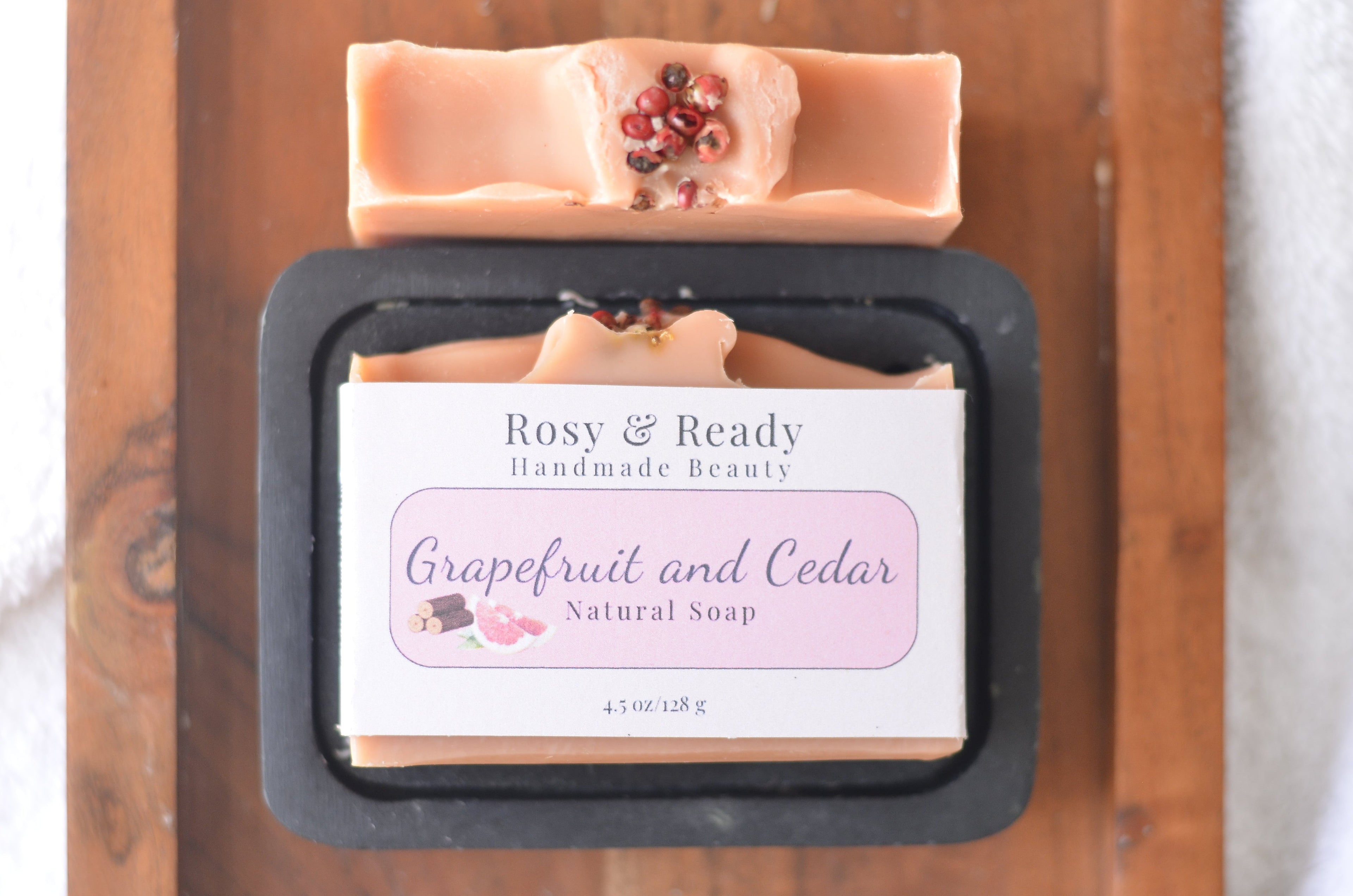 Grapefruit and Cedar Natural Soap