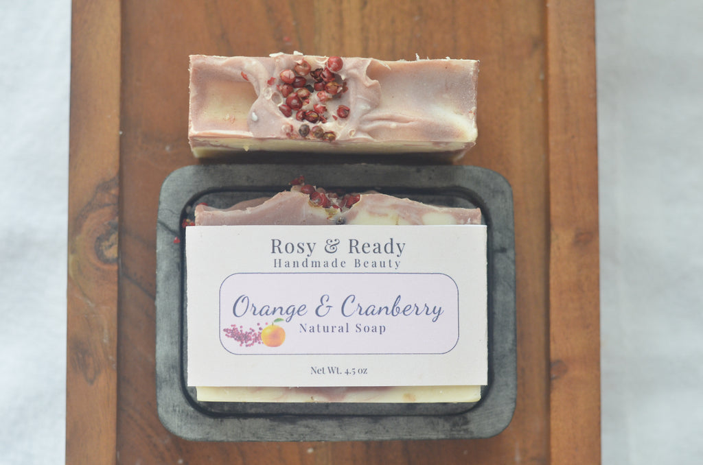 Orange & Cranberry Natural Soap